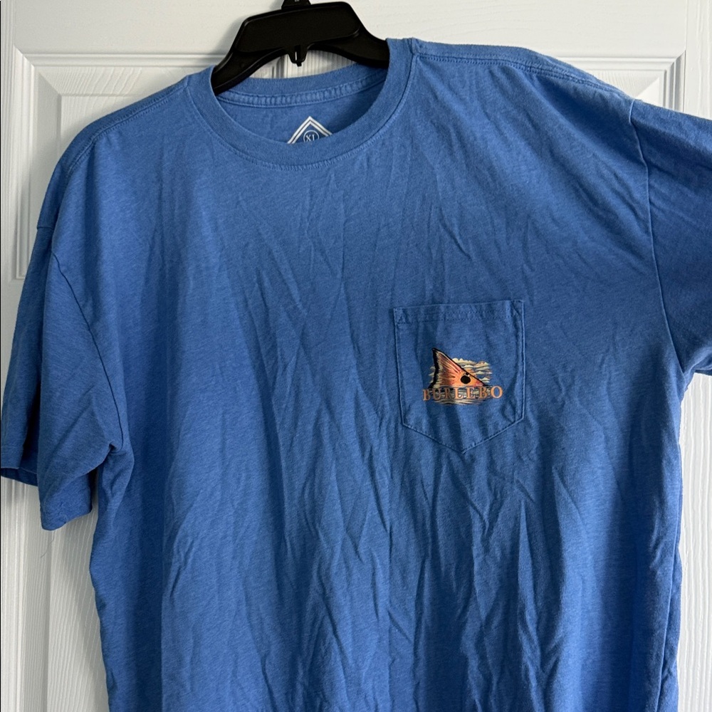 Burlebo Blue Graphic Pocket T-Shirt